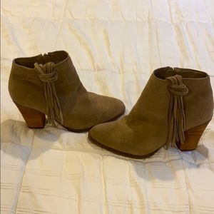 DV Dolce Vita Tassel Suede Ankle Boots